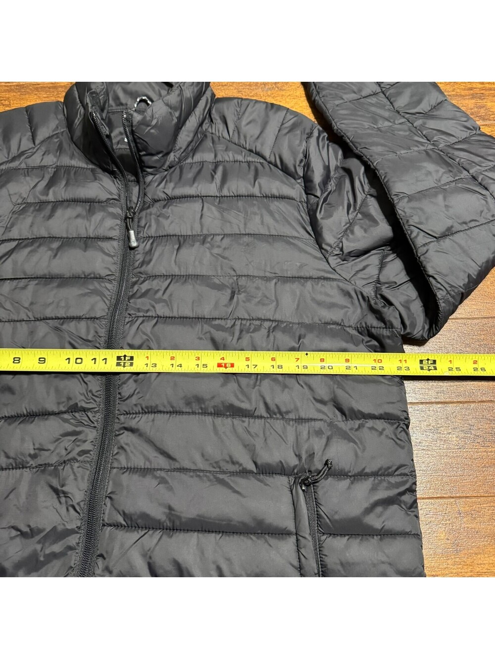Zeroxposure Men's Puffer Jacket Black full zip Size Large Hiking Lightweight - Picture 4 of 8